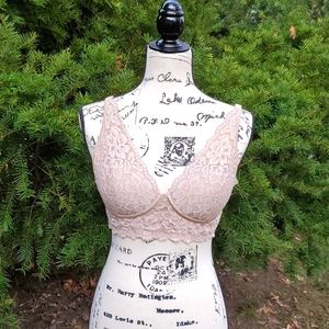 MAIDENFORM ▪︎ Women's Lace Bralette, 1 Nude. 1 White Size 38B EUC $18 each